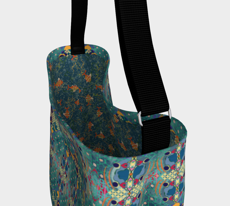 Aqua De Luna Crossbody Tote