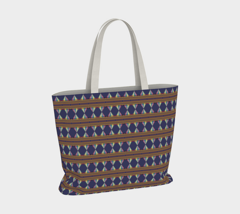 Vibing On The Wavelength Large Tote Bag | Queer Art