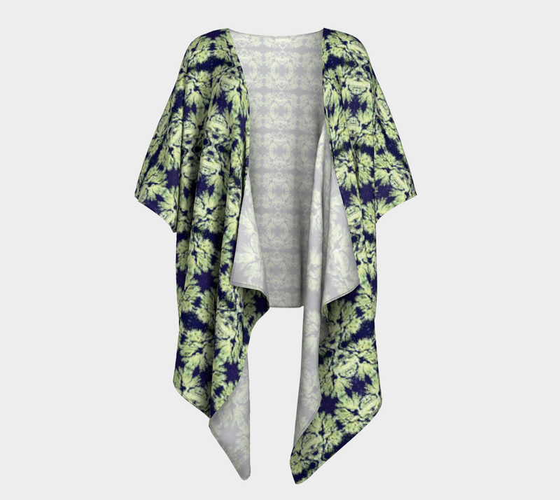 Lovin Lichen Draped Kimono | Queer Art & Afrocentric Fashion