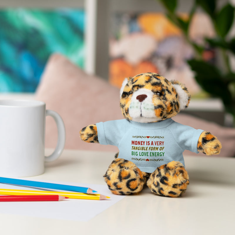 Money Is A Tangible Form Of Love Energy Stuffed Animal | Black Queer Affirmation