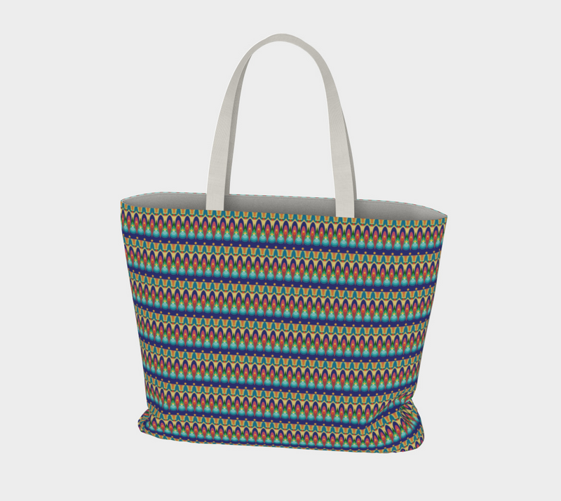 Our Sacred Temples Large Tote Bag | Afrocentric Spirituality