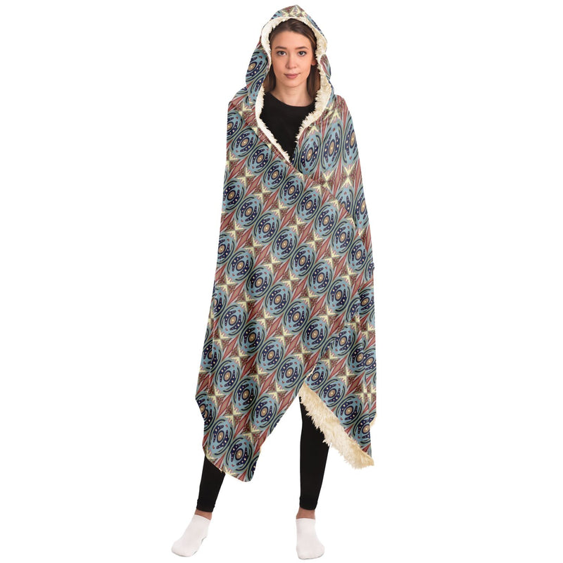 Exit The Cosmic Egg Hooded Blanket | Black Queer Art