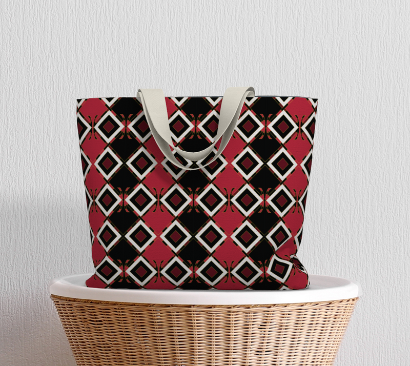 Garabato Pathways Large Tote Bag | Afrocentric Queer Art