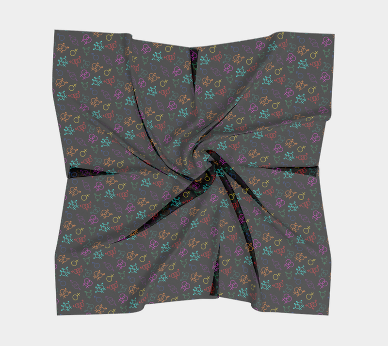 Come As You Are Square Silk Scarf | Queer Art & Black Pride