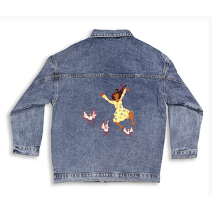 Set Em All Free Denim Jacket | Black Liberation Apparel