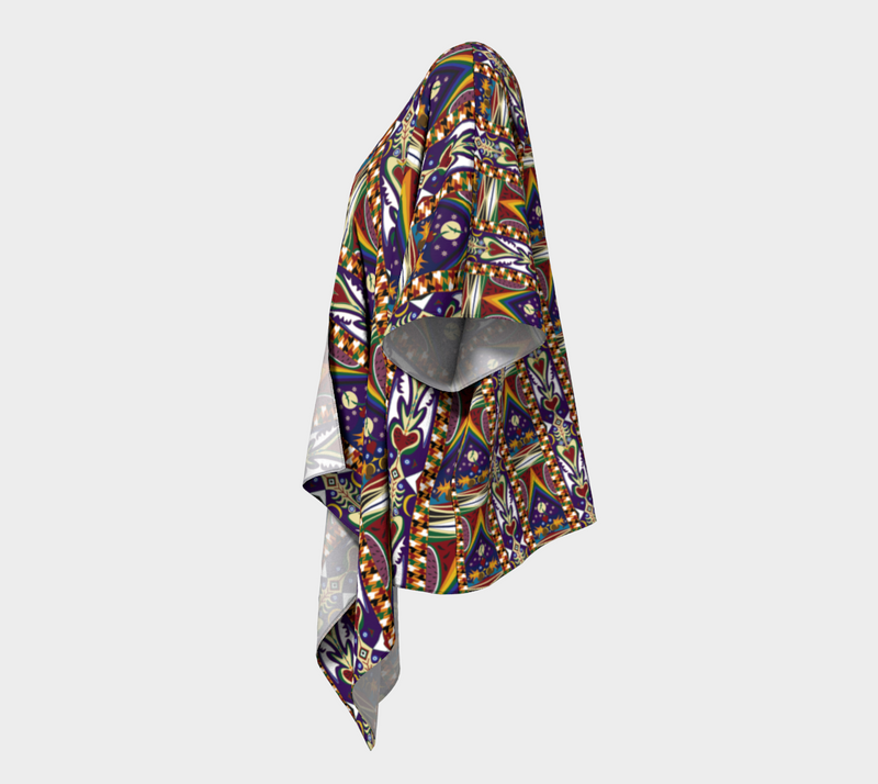 Watermelon Proud Draped Kimono | Black Queer Pride