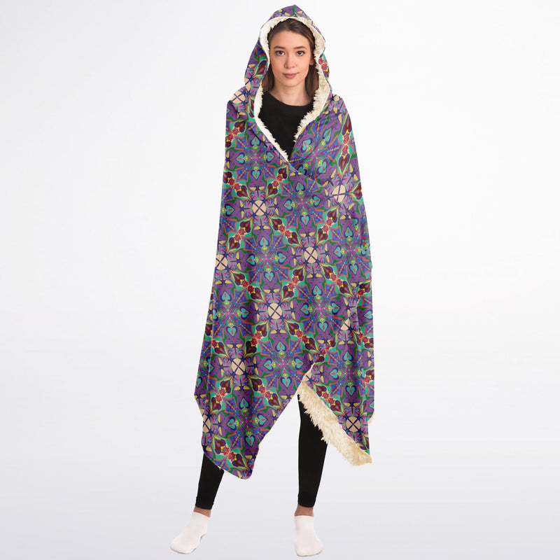 Immortal Life Of Pussyflowers Hooded Blanket