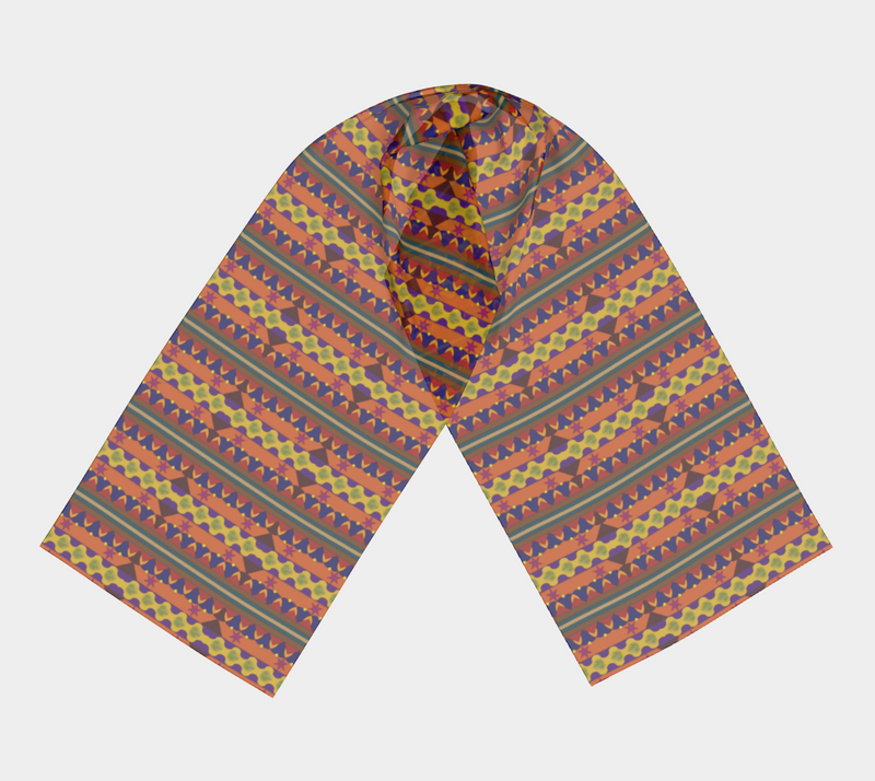 Kujichagulia Long Scarf | Black Self-Determination Art