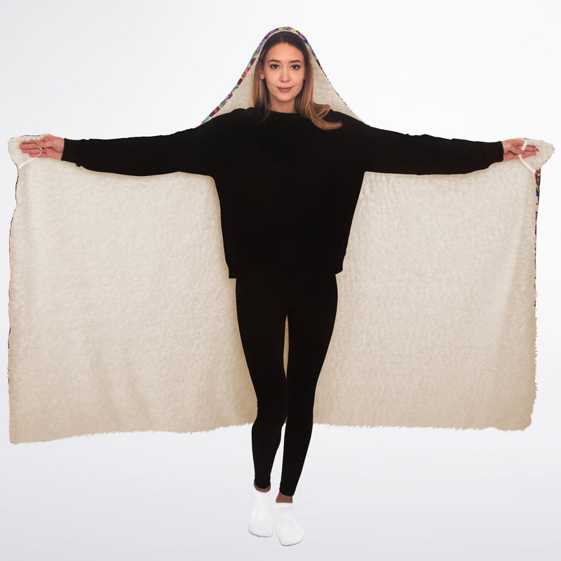 Immortal Life Of Pussyflowers Hooded Blanket