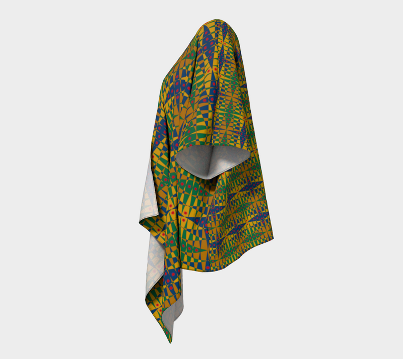 Pitti Pat To Market Draped Kimono | Black Joy Fashion