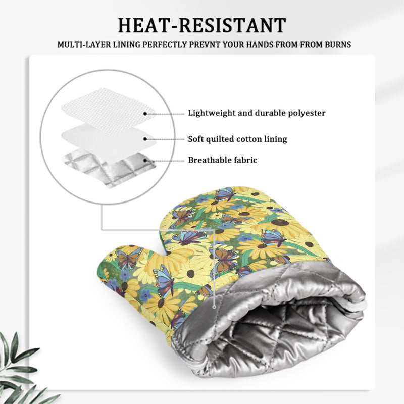 The Susans Party Silicone Oven Mitt Set