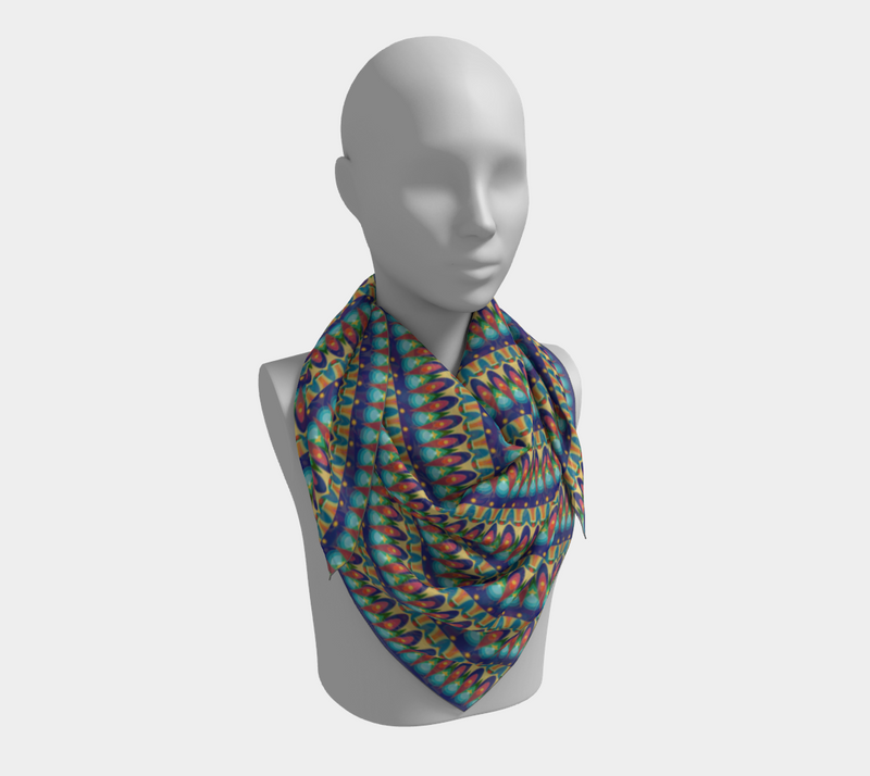 Our Sacred Temples Square Silk Scarf | Black History & Pride