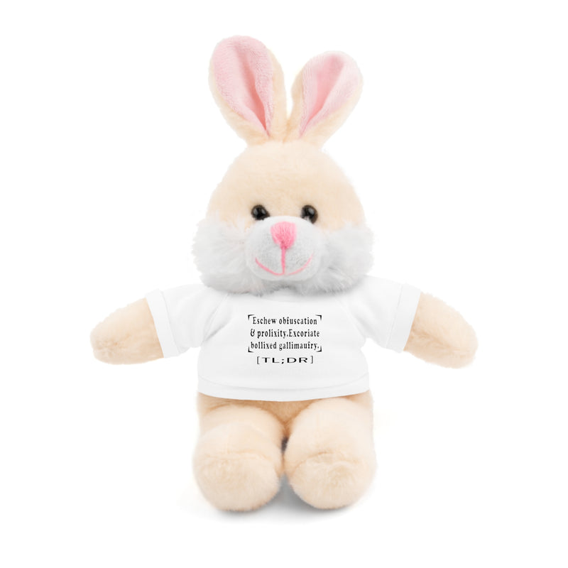Eschew Obfuscation Stuffed Animal | Queer Affirmation Plushie