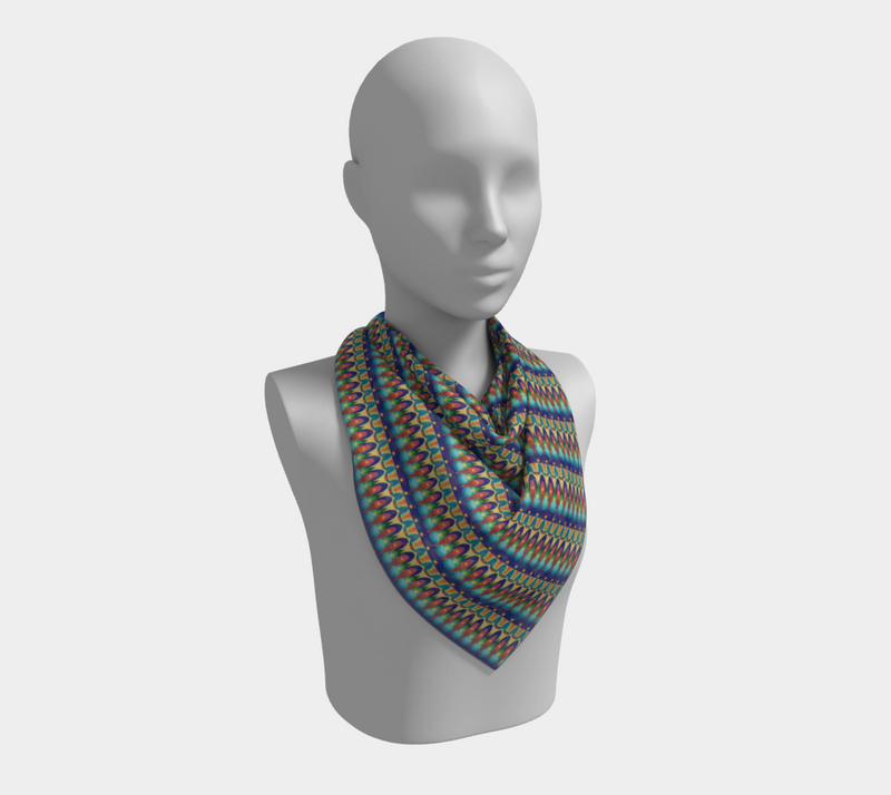 Our Sacred Temples Square Silk Scarf | Black History & Pride