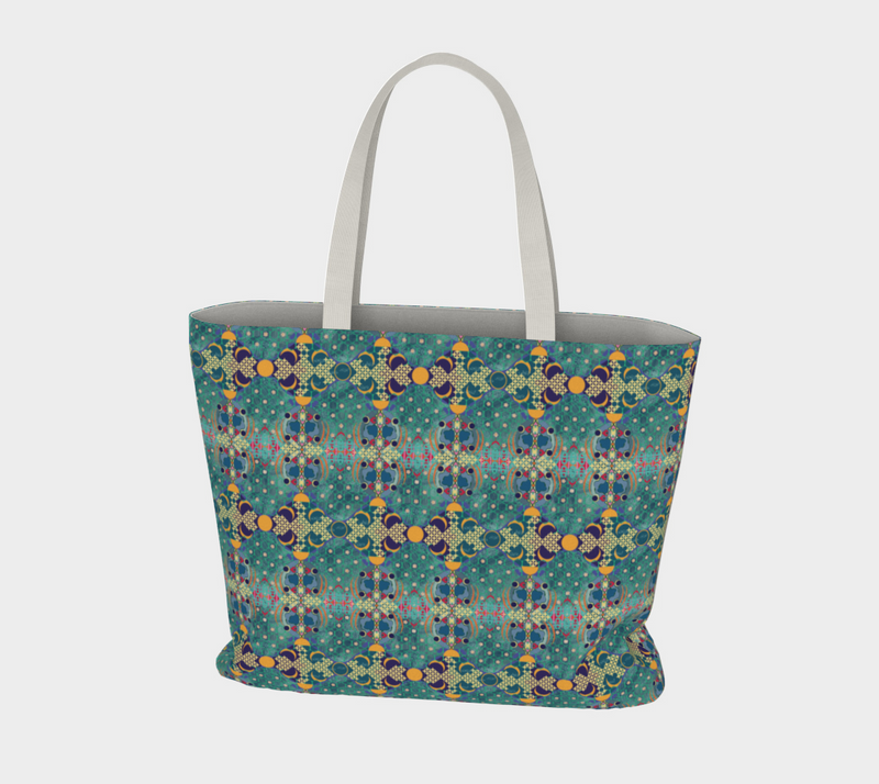 Aqua De Luna Market Tote