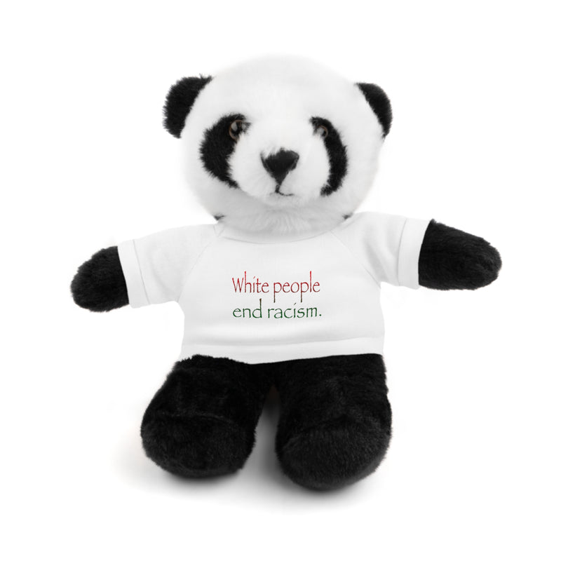White People End Racism Plushie | Anti-Racism Allyship