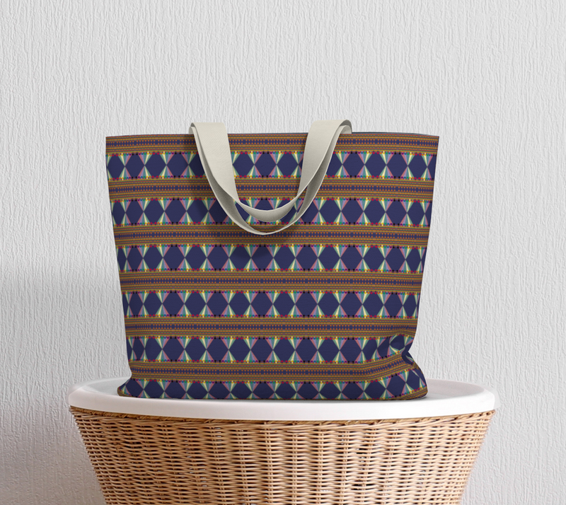 Vibing On The Wavelength Large Tote Bag | Queer Art