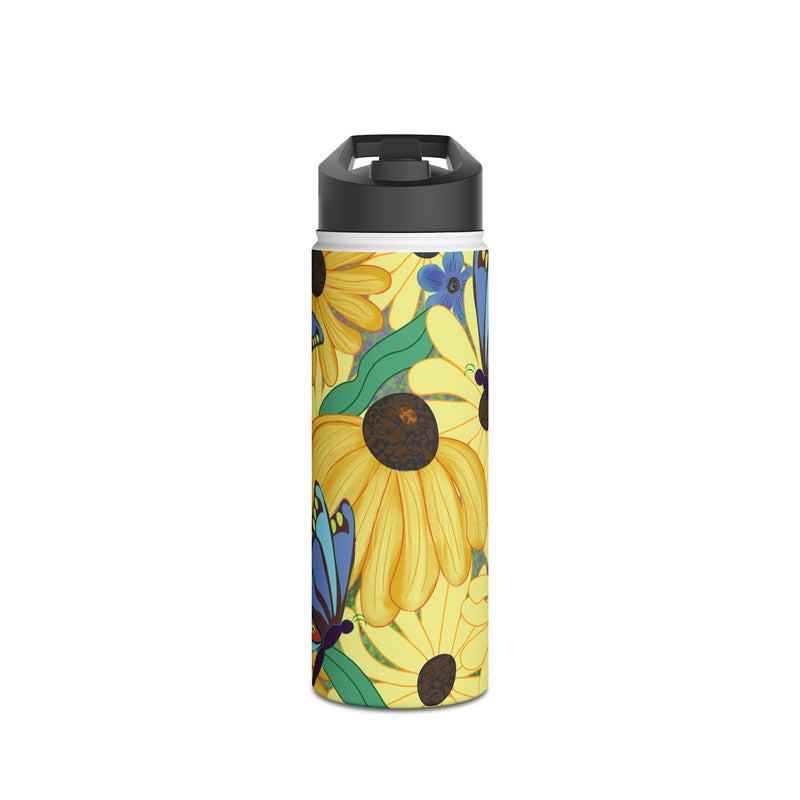 The Susans Party Stainless Steel Slender Water Bottle — Floral Insulated Bottle