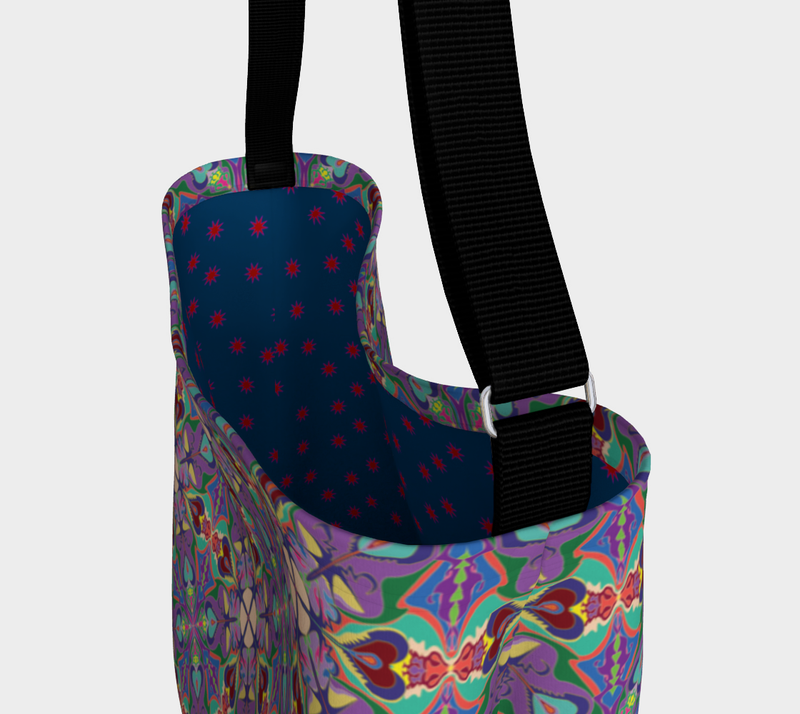 Immortal Life Of Pussyflowers Messenger Tote
