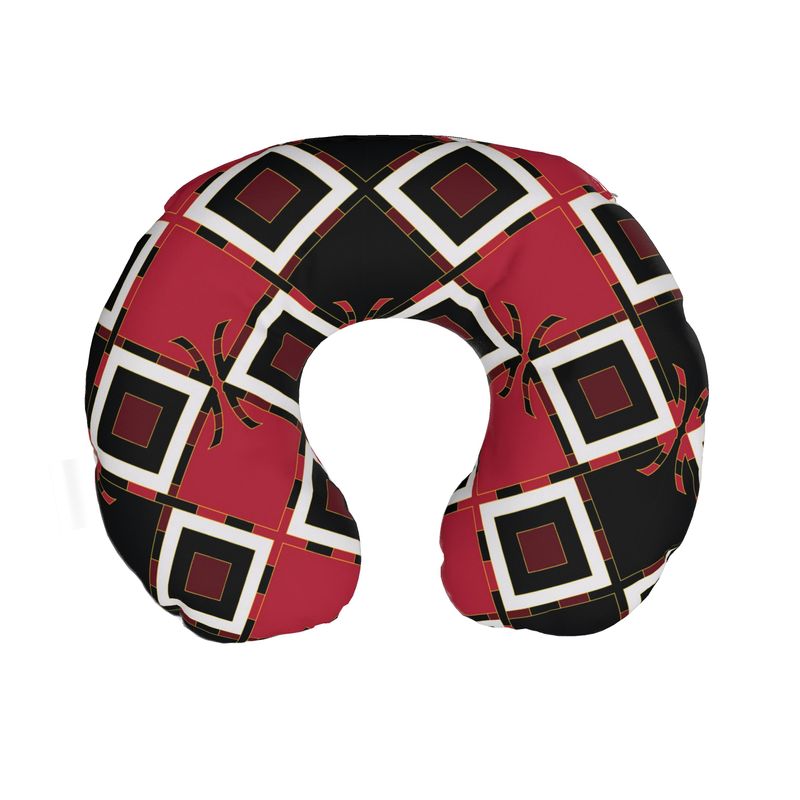 Garabato Pathways Neck Pillow | Afrocentric Travel Decor