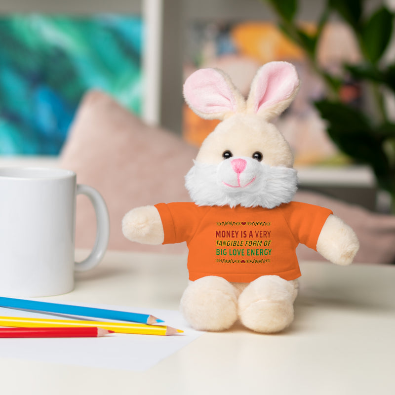 Money Is A Tangible Form Of Love Energy Stuffed Animal | Black Queer Affirmation