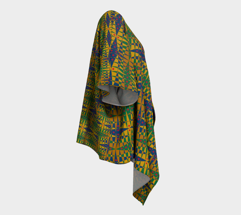 Pitti Pat To Market Draped Kimono | Black Joy Fashion