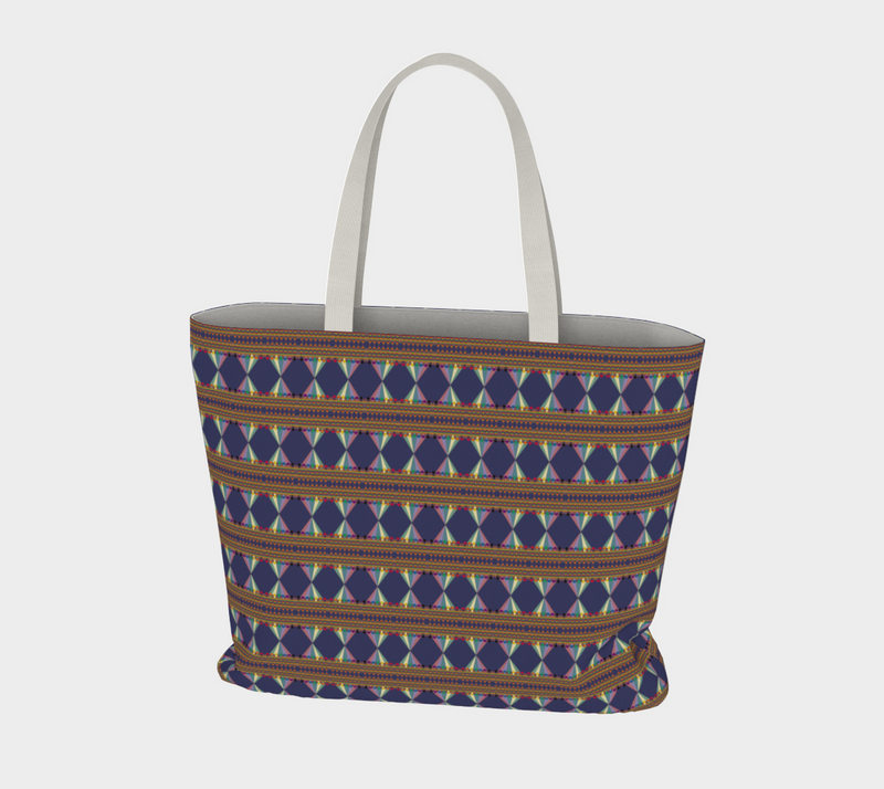 Vibing On The Wavelength Large Tote Bag | Queer Art