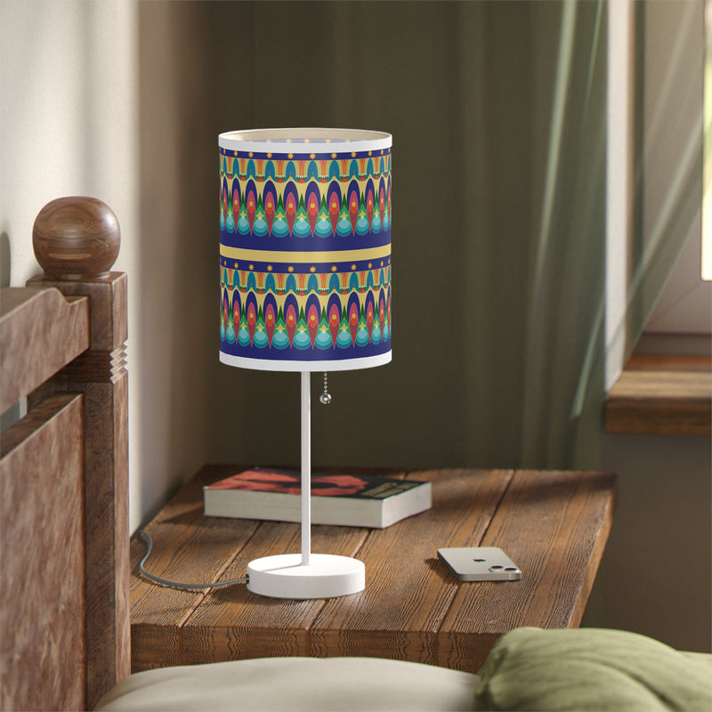 Our Sacred Temples Lamp on a Stand | Afrocentric Home Decor