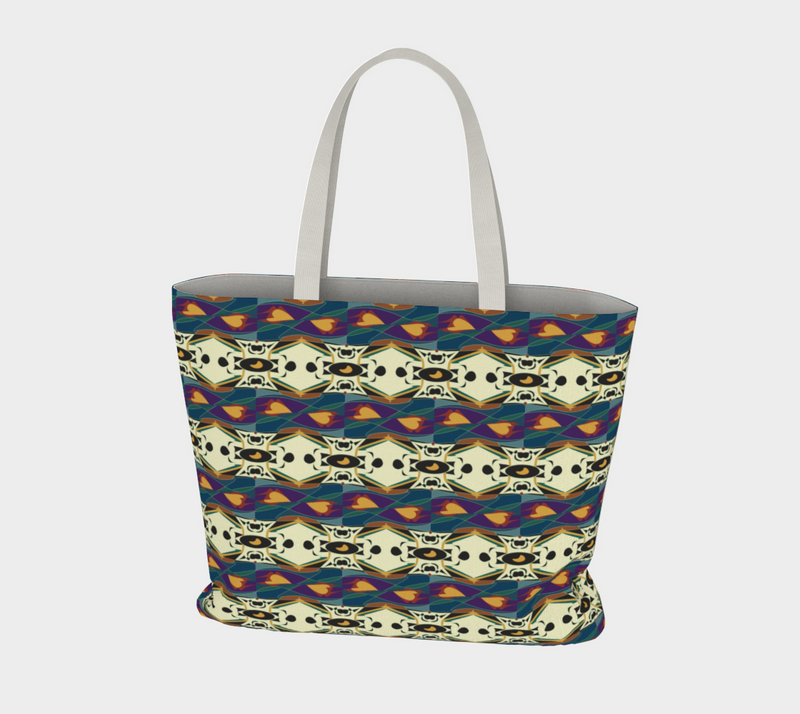 Spider Granma's Love Village Large Tote Bag | Afrocentric Gifts