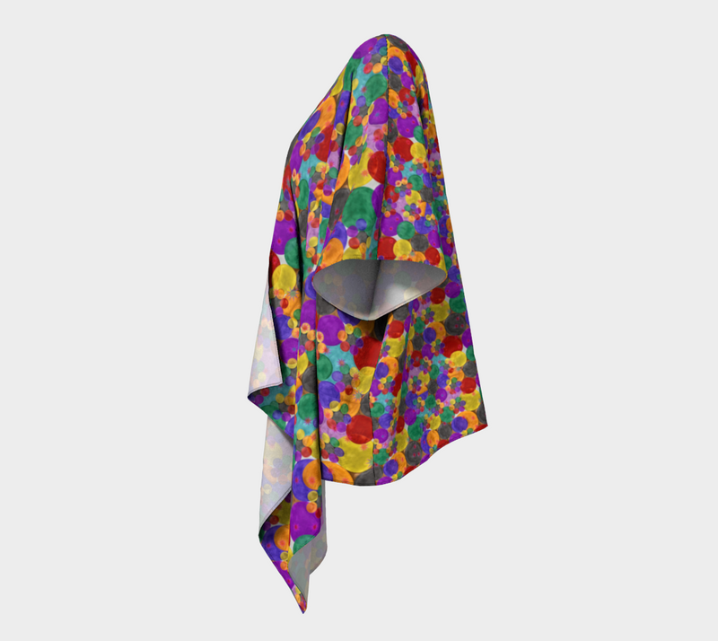Bubbling With Pride Draped Kimono | LGBTQ+ Pride Fashion