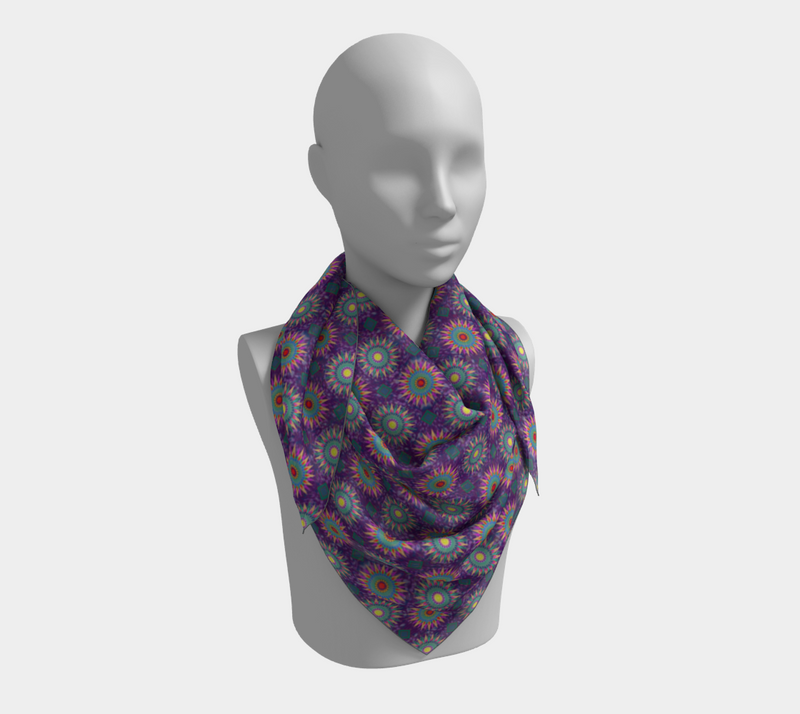 Bonfire Night Square Scarf | Black Queer Art