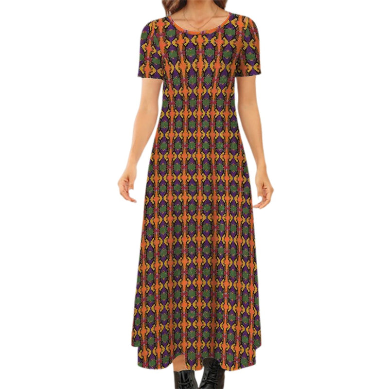 Celebrating Sistas Short Sleeve Maxi Dress