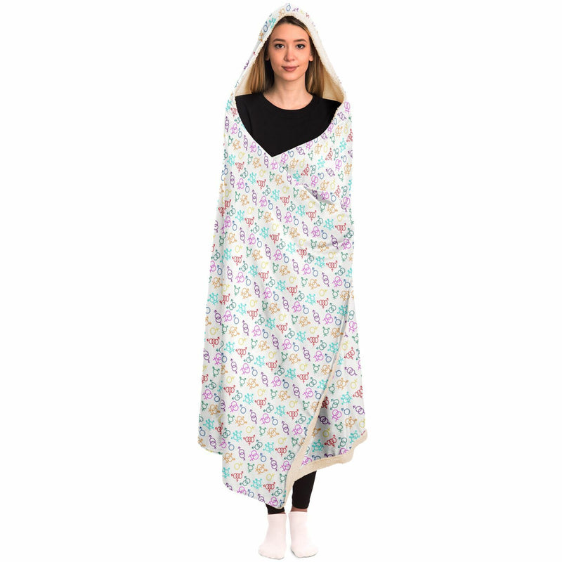 Come As You Are Hooded Blanket | Black Queer Joy Decor