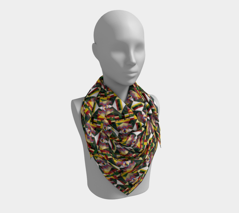 UNTI Square Silk Scarf | Black Queer Art