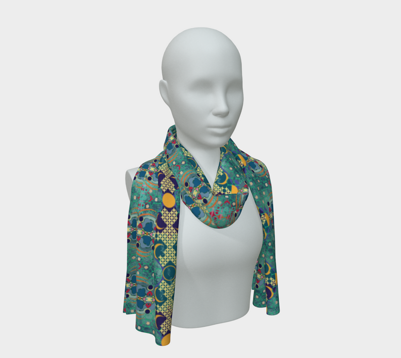 Aqua De Luna Silk Scarf