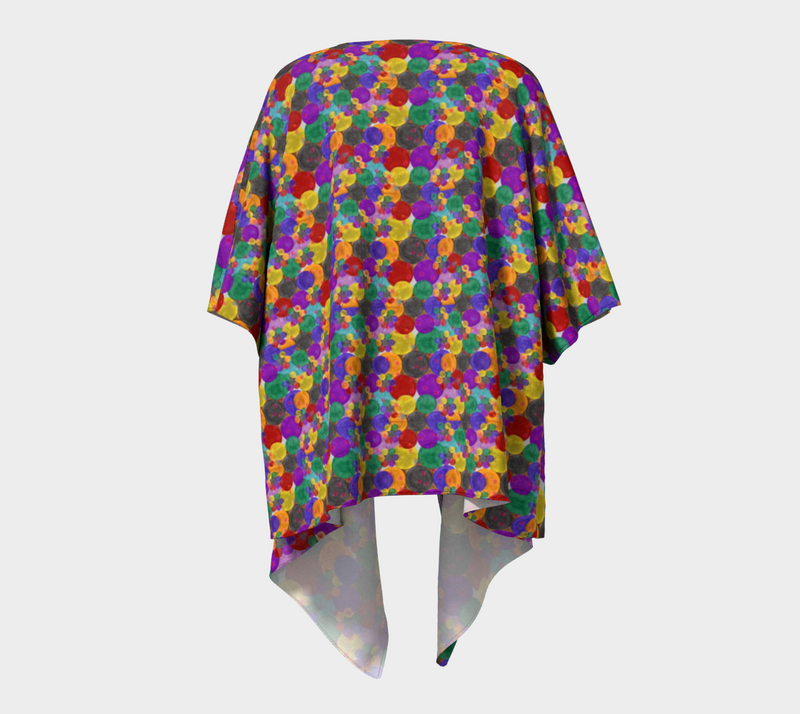 Bubbling With Pride Draped Kimono | LGBTQ+ Pride Fashion