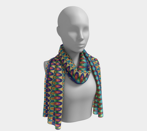 Our Sacred Temples Long Scarf | Afrocentric Pride