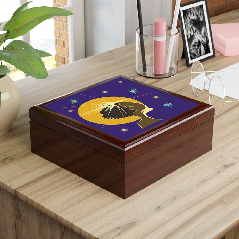 Moon Maiden Jewelry Box | Black Queer Art Decor