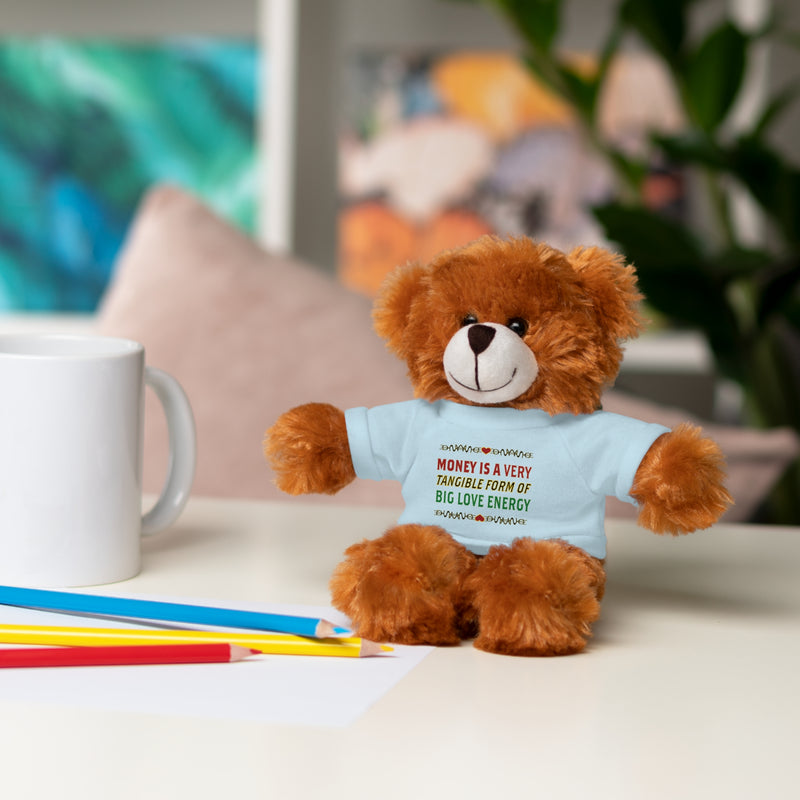 Money Is A Tangible Form Of Love Energy Stuffed Animal | Black Queer Affirmation