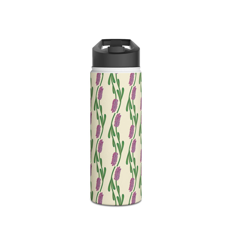 A Touch Of Lavender Stainless Steel Slender Water Bottle