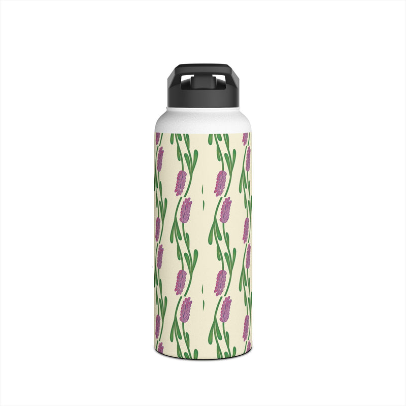 A Touch Of Lavender Stainless Steel Slender Water Bottle