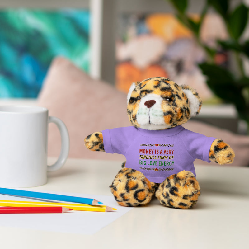 Money Is A Tangible Form Of Love Energy Stuffed Animal | Black Queer Affirmation