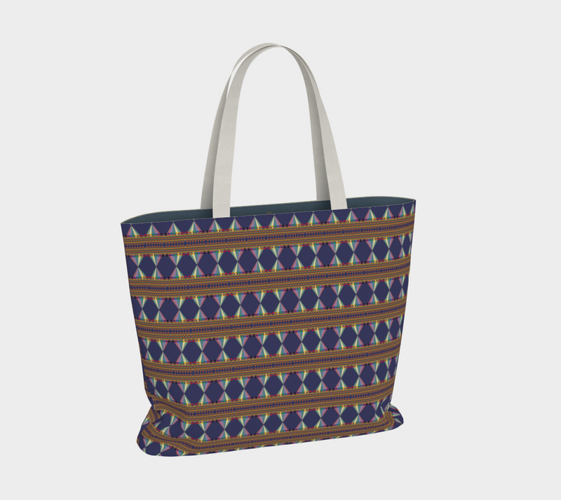 Vibing On The Wavelength Large Tote Bag | Queer Art