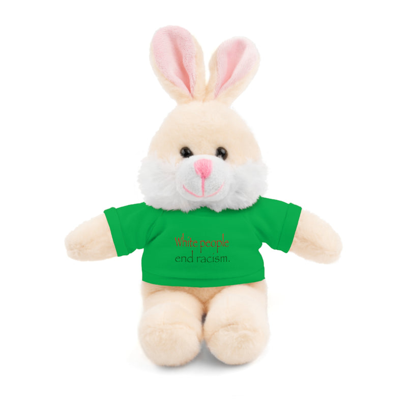 White People End Racism Plushie | Anti-Racism Allyship