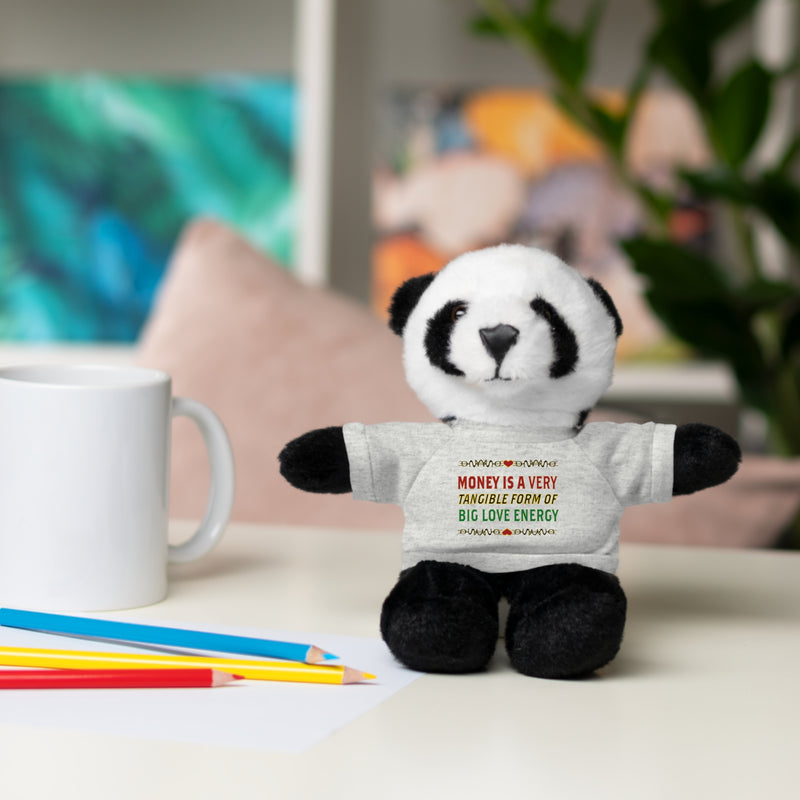 Money Is A Tangible Form Of Love Energy Stuffed Animal | Black Queer Affirmation