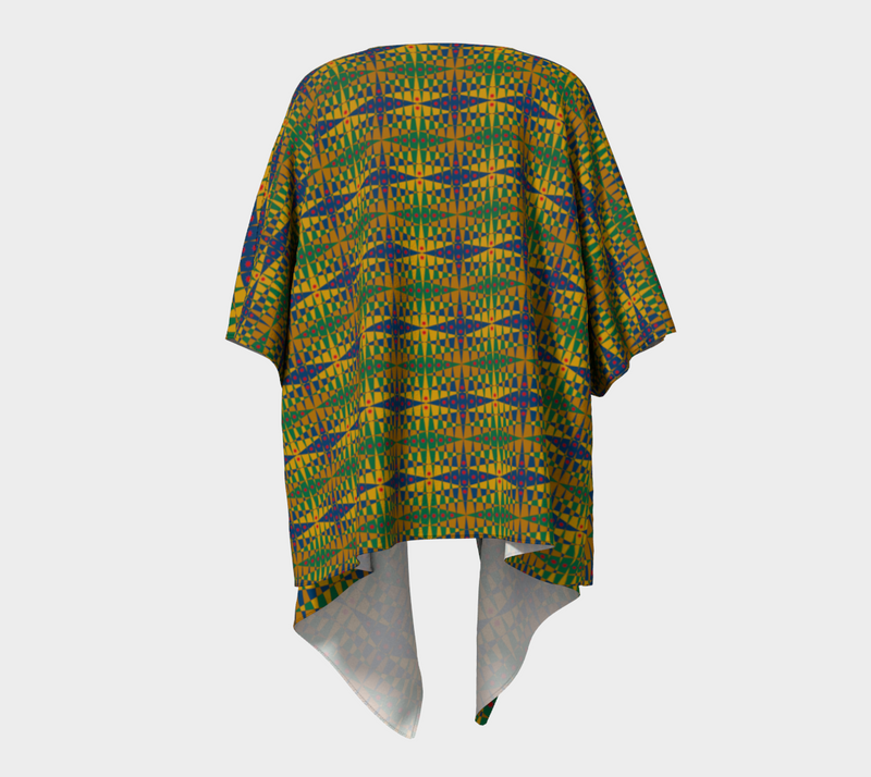 Pitti Pat To Market Draped Kimono | Black Joy Fashion