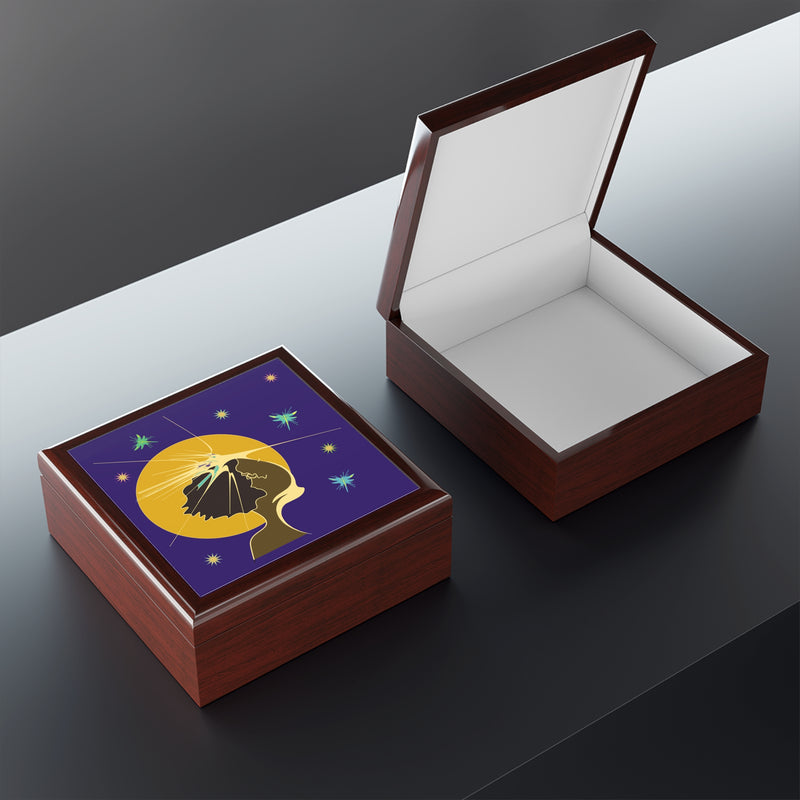 Moon Maiden Jewelry Box | Black Queer Art Decor
