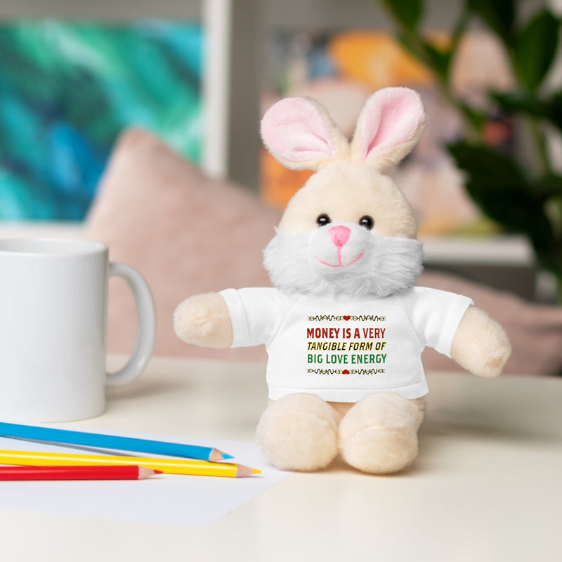 Money Is A Tangible Form Of Love Energy Stuffed Animal | Black Queer Affirmation