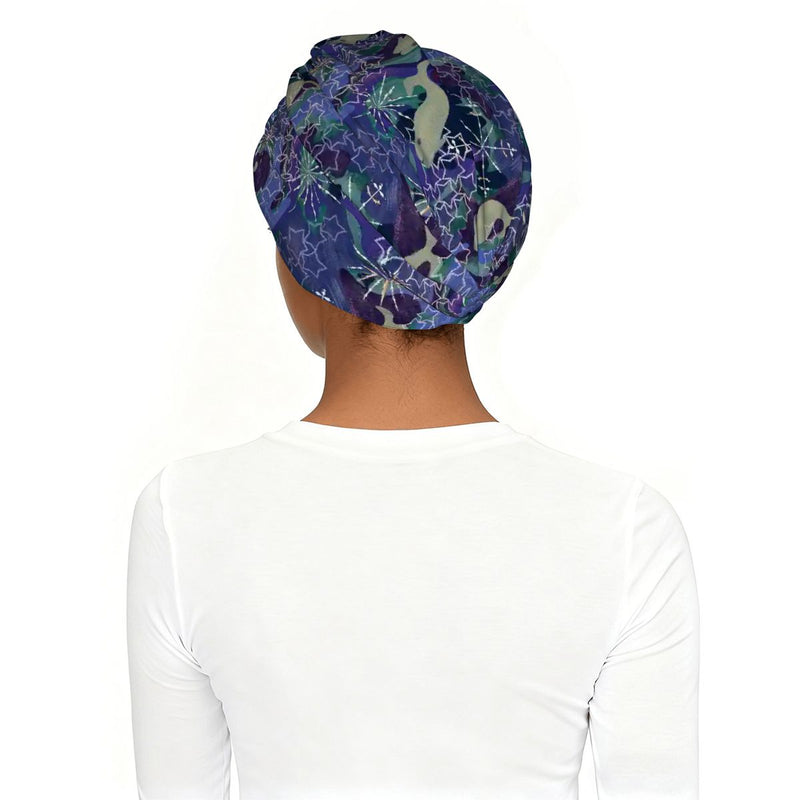 Space Whales & Snowflakes Turban