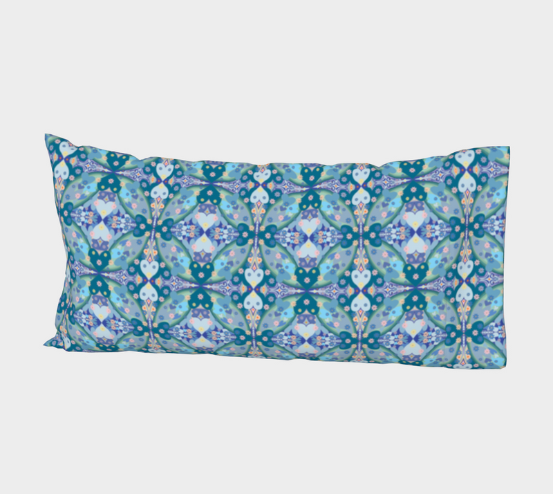 Once In A Blue Love Silk Pillow Sleeve